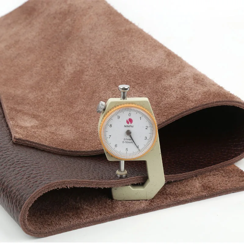 Premium Dark Brown Genuine Cowhide Leather Cushion