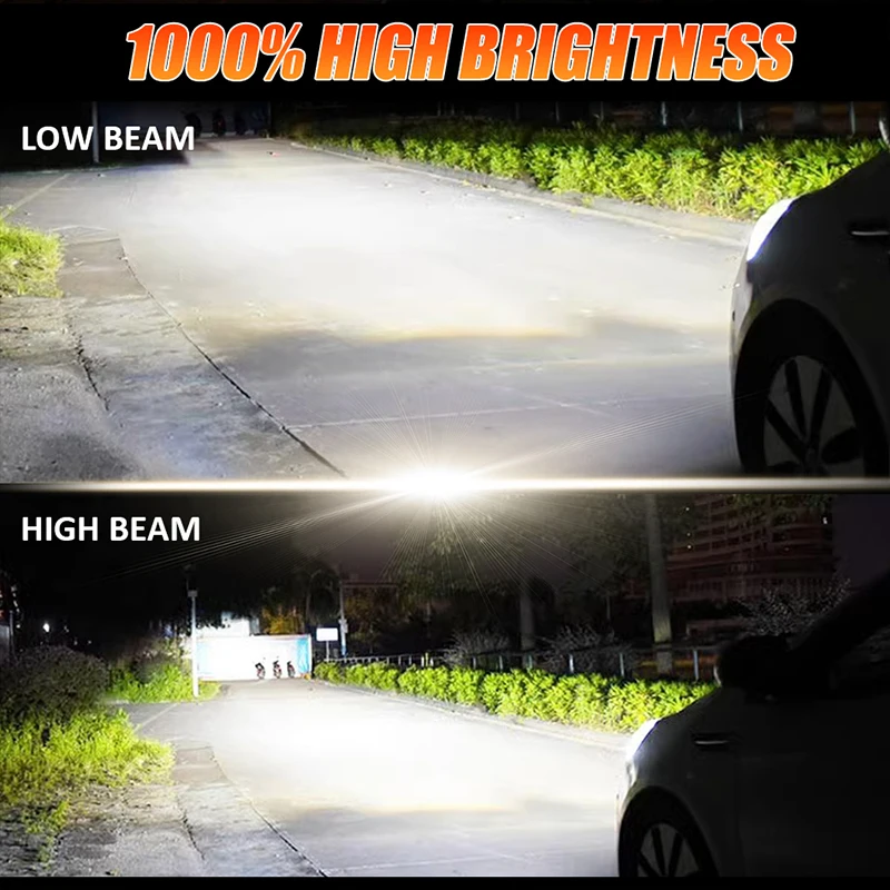 รูปสินค้า หลอดไฟหน้า LED สว่างคมชัด 6600K สำหรับรถยนต์