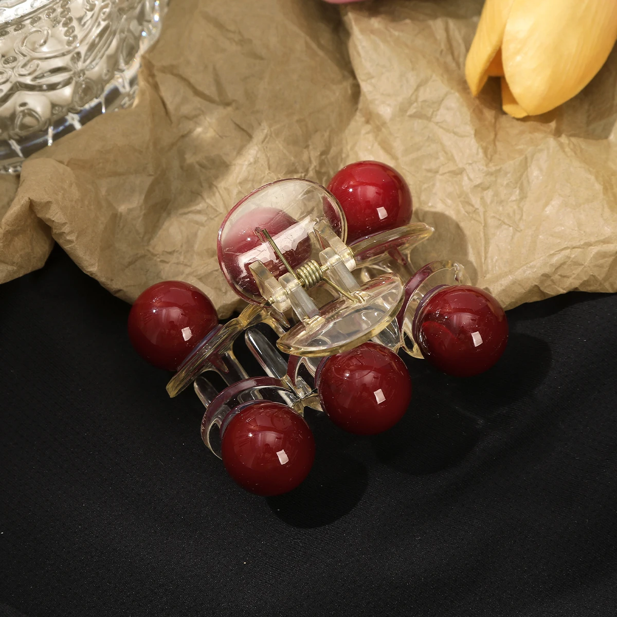 Pearl Sweet Hair Claw For Women Simple Ponytail Hairpin Ladies Temperament French Hair Crab Clip Fashion Hair Accessories