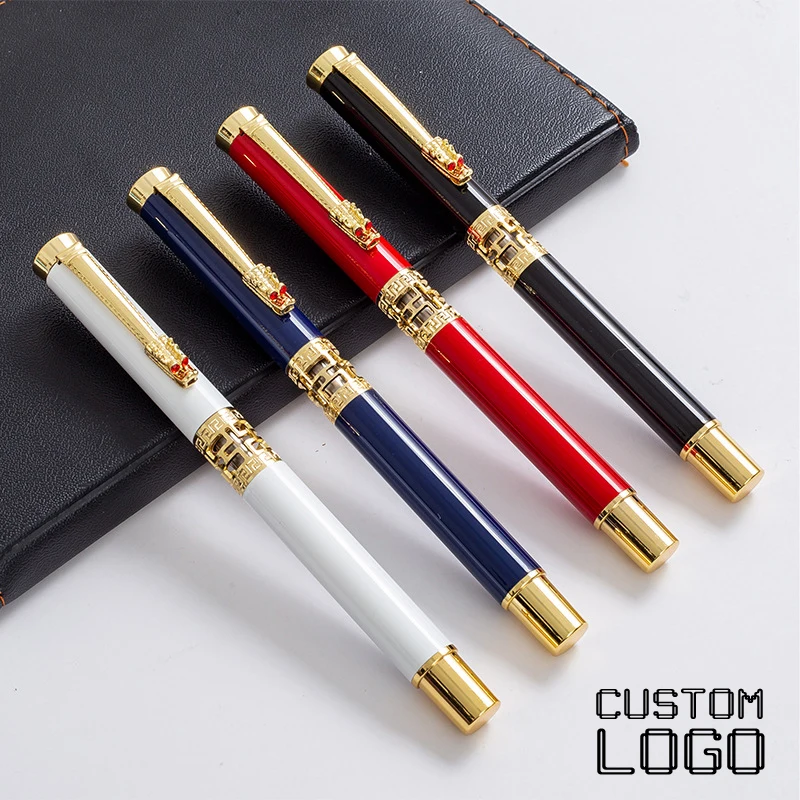 Hollowed Out Leading Metal Fountain Pen Business Enterprise Advertising Office Gift Custom Logo Signature Pen School Stationery microsoft skype for business server enterprise cal 2019