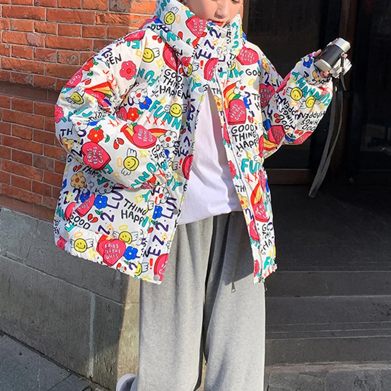 

2022 Winter Women Jacket Coats short Parkas Female Down cotton Hooded Overcoat Thick Warm Jackets Windproof Casual Student Coat