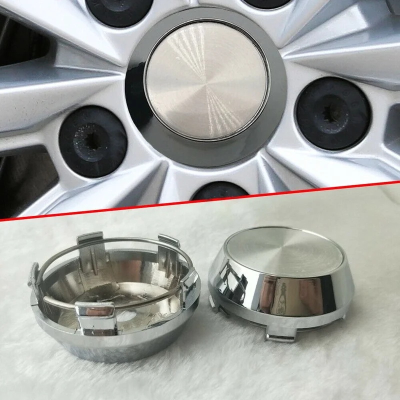 4-Pack British Flag Tire Valve Caps - Silver Aluminum Alloy & Copper Car Accessories - View #8