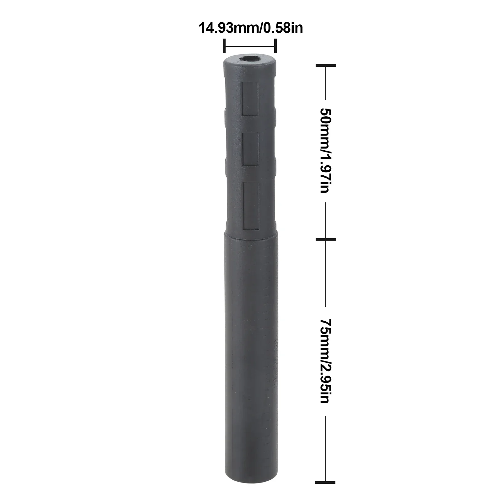 10Pcs Black Golf Club Carbon Fiber Extension Rods Kit Butt Extender Stick for Iron /Graphite Shaft Putter Golf Accessories 125mm 4