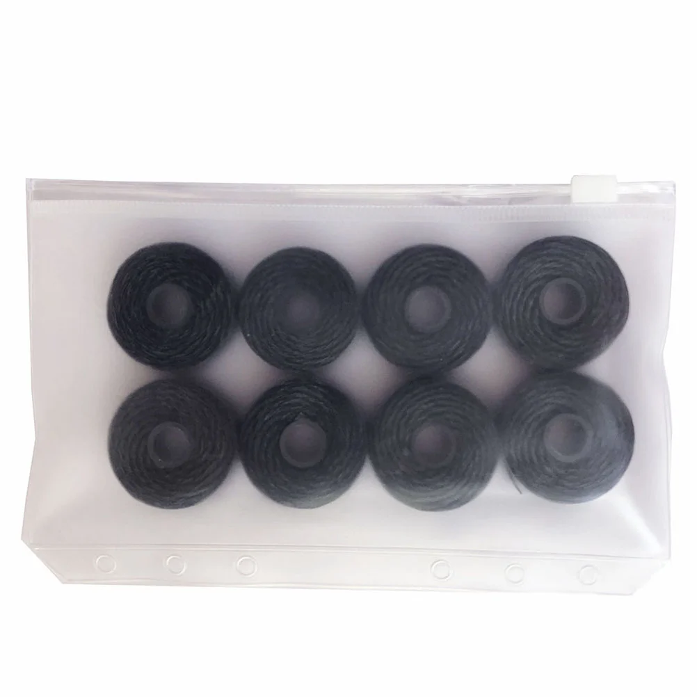 

50M Bamboo Charcoal Dental Flosser Built-In Spool Wire Toothpick Flosser Dental Floss Replacement Core Mint Flavor (Black)