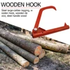 Roller Felling Lever Garden Backyard Lifter Log Peavy Rustproof Cant Hook Tools Hook Home Garden Hand Tools for Cutting Wood 6