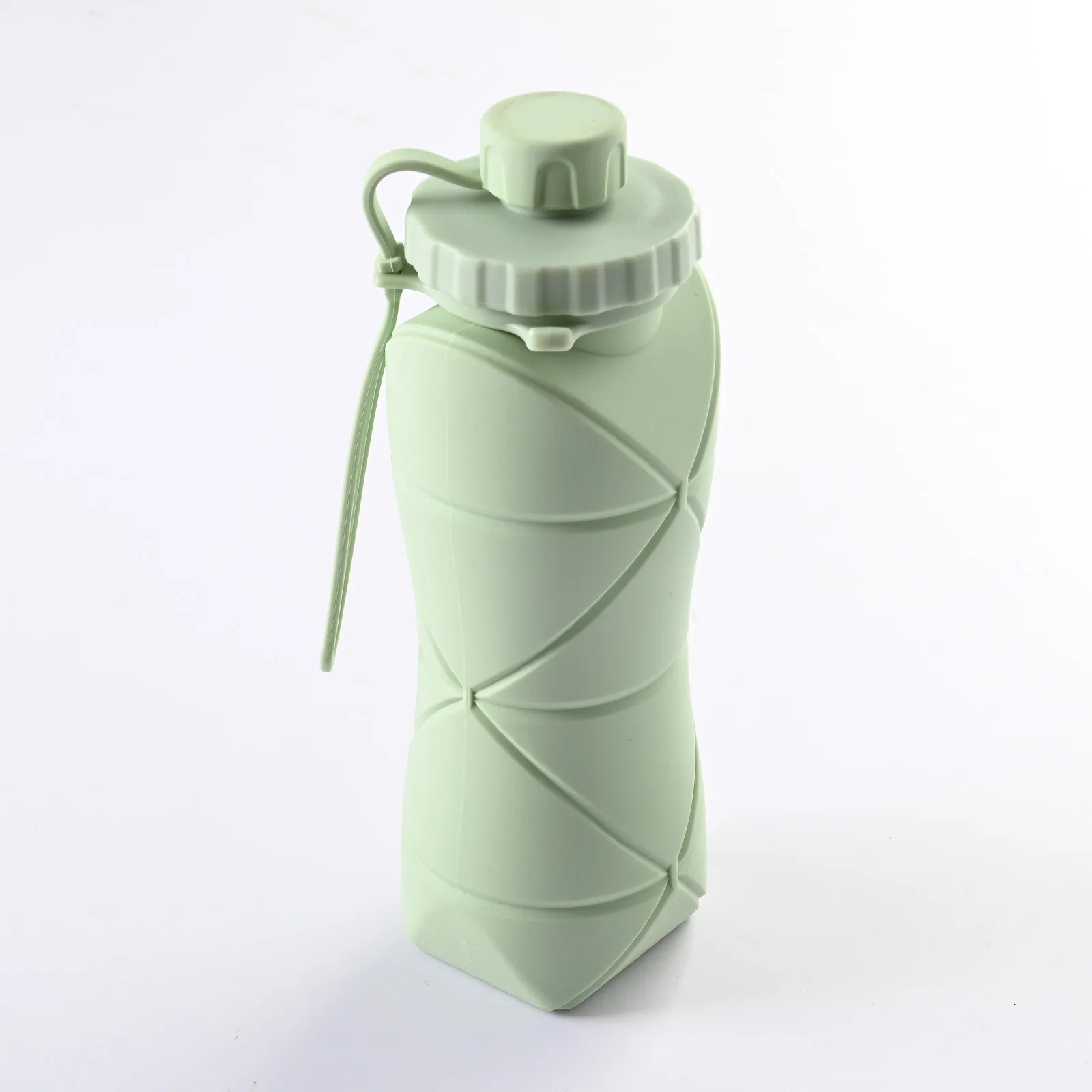 SPECIAL MADE Collapsible Water Bottles Leakproof Valve Reusable BPA Free  Silicone Foldable Water Bottle for Sport Gym Camping Hiking Travel Sports  Lightweight Durable 20oz 600ml Grey