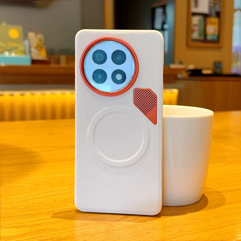 Enhanced Metal Lens Protective Ring Heat-Dissipating Magnetic Shockproof Phone Case