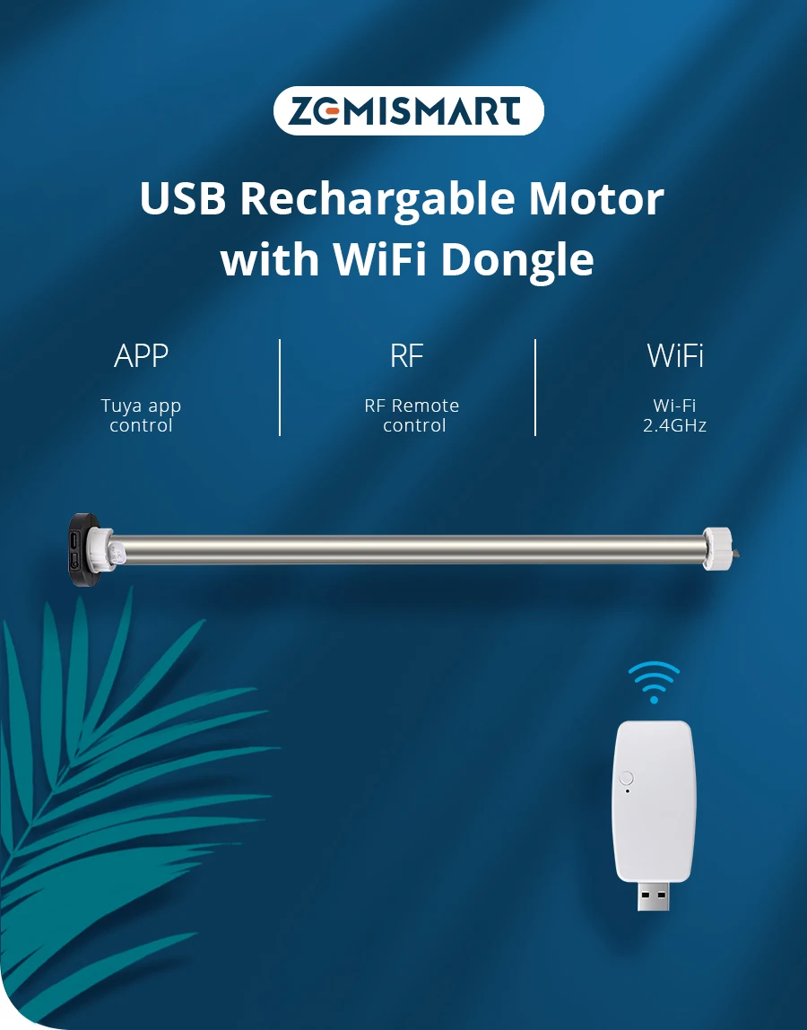 recarregável, Wi-Fi, Zigbee, Dongle USB, tubo, 17, 25mm