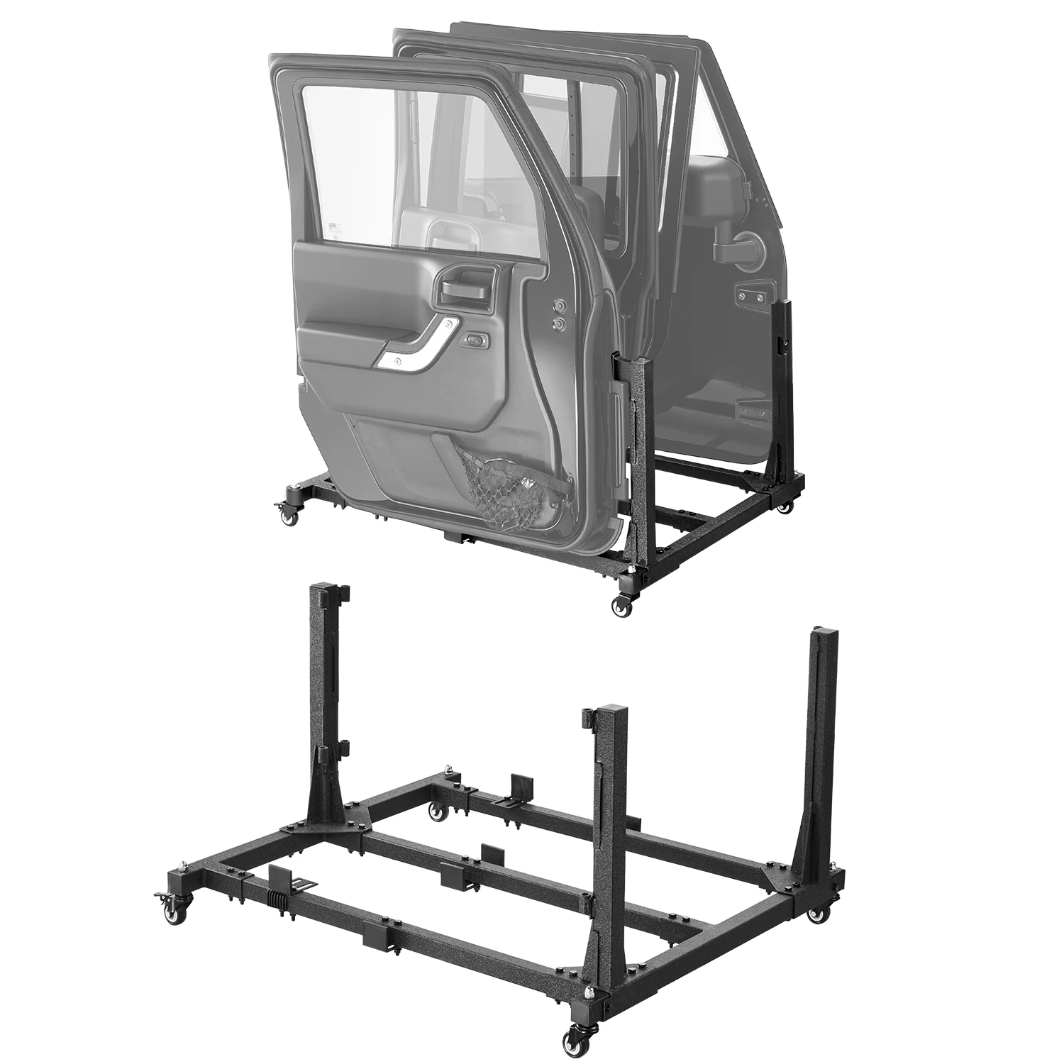 Steel Jeep Door Storage Cart for Wrangler JKU JL Gladiator