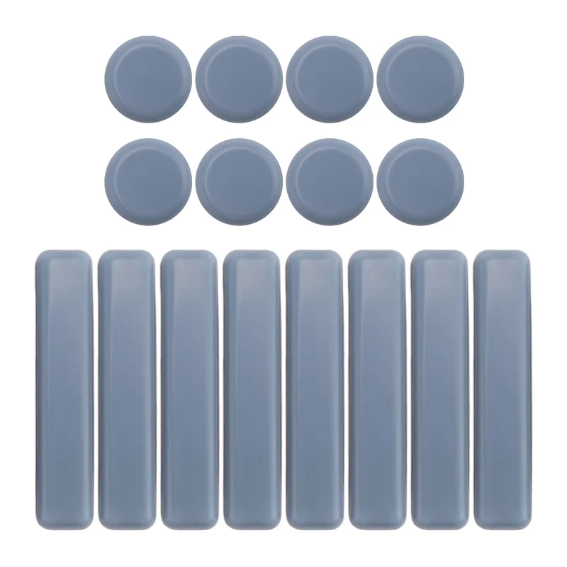 ABGR-16 Pcs 가구 글라이드 PTFE 슬라이더 자체 접착 가구 글라이드 세트 가구 용 라운드 스퀘어 Easy Movers