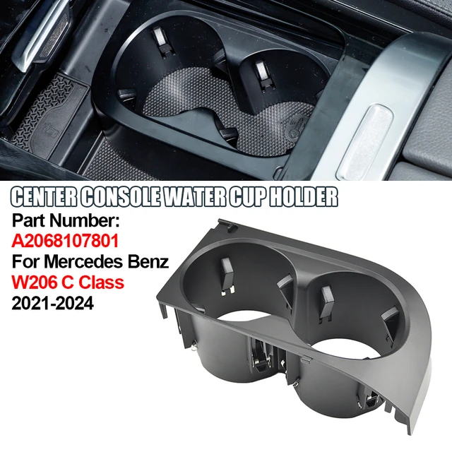 Center Console Dual Water Cup Holder For Mercedes Benz C E Class