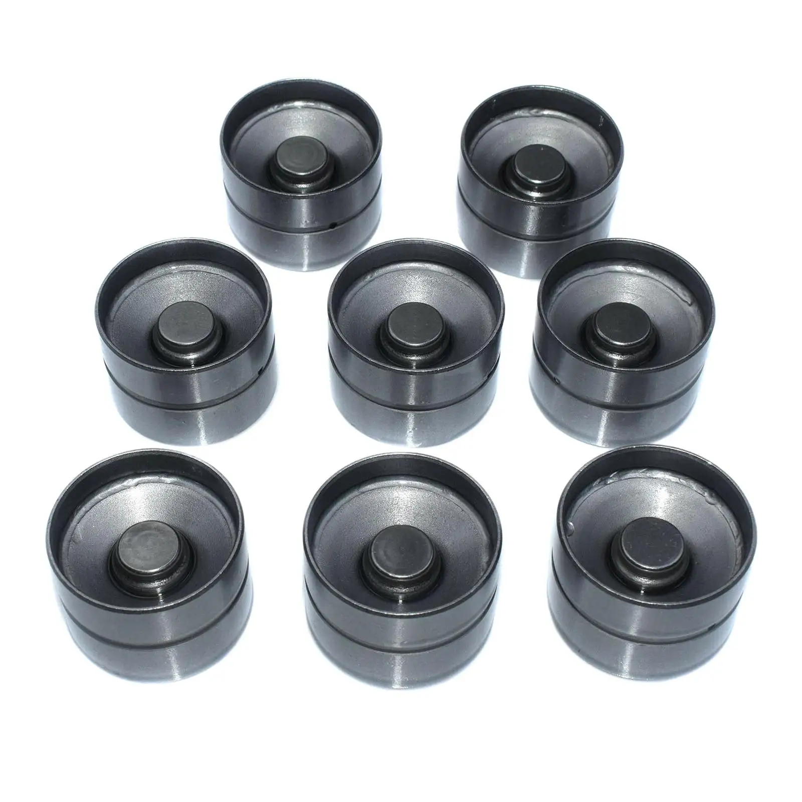 8PCS Engine Camshaft Hydraulic Lifter Follower Tappet Push Rod Kit For