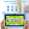 New 5G WIFI Children's Learning 7.0-inch Tablet 4GB RAM 64GB ROM Quad Core Mini Tablet with Leather Case Supports Games 4000mAh 2