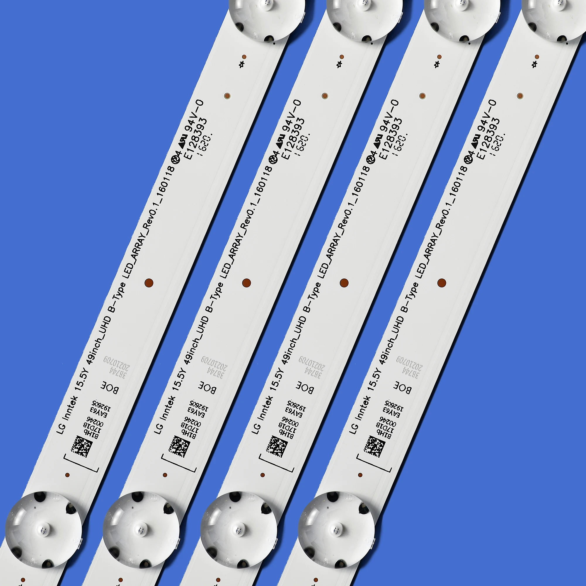 

8pcs LED Strip for LG TV 49inch-UHD_A-type 15.5Y 49UH610V 49UH620V 49UH603V 49UH610A EAY63192605 49UH61_UHD_A 49UH61_UHD_b