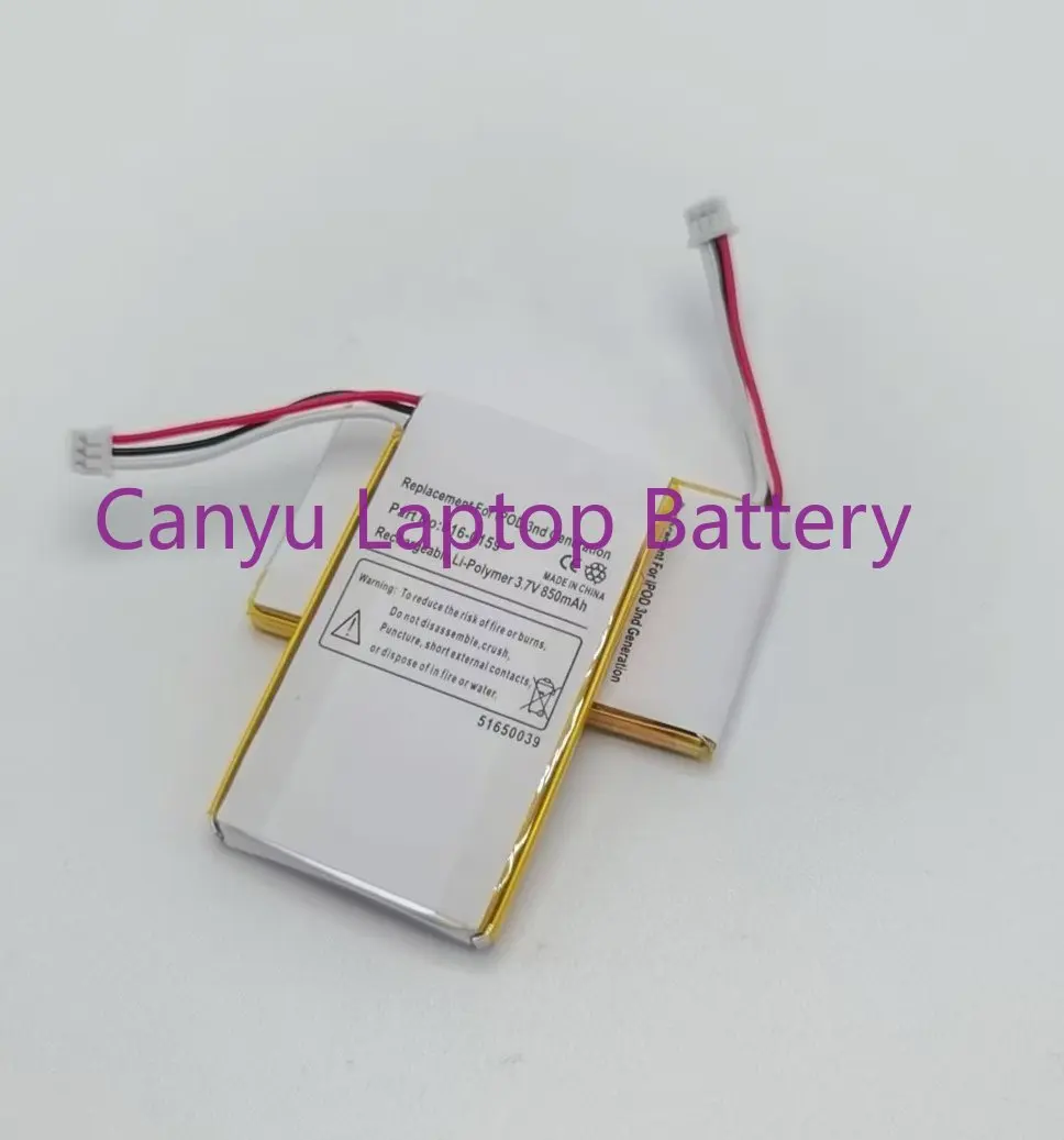 

Аккумулятор 850 мАч 616-0159 для iPod 3 3-го поколения A1040