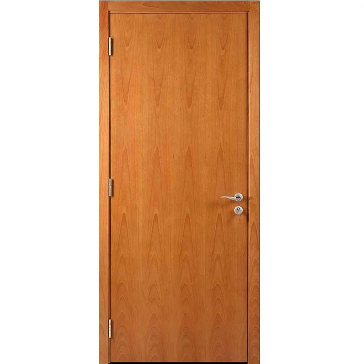 Flush sale luxury villas modern bedroom simple house plain waterproof solid oak wood interior doors 3