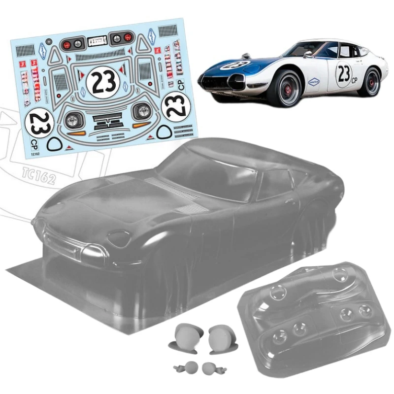 

1/10 1966 Toyta GT2000 Clear body shell 190mm for 255-260mm Wheelbase On Road car Tamiya tt01 tt02 kyosho mst 3racing lc racing