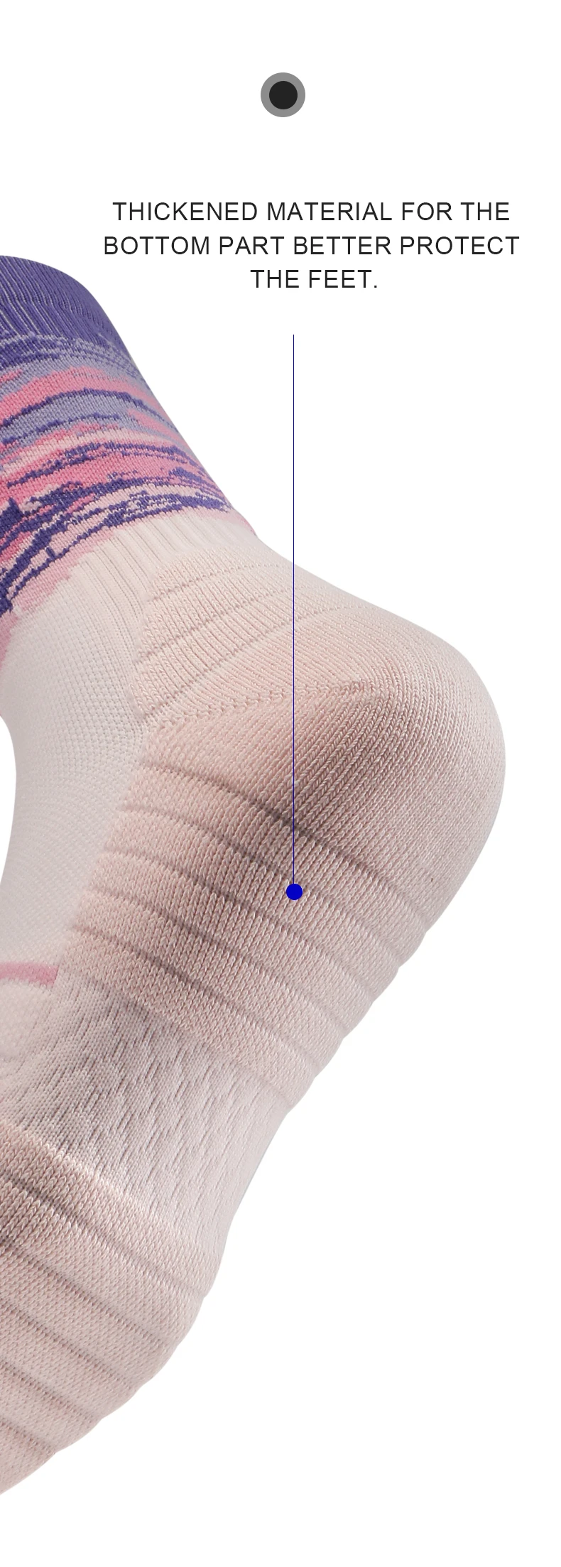 Women Sport Socks with Beach Tree Design