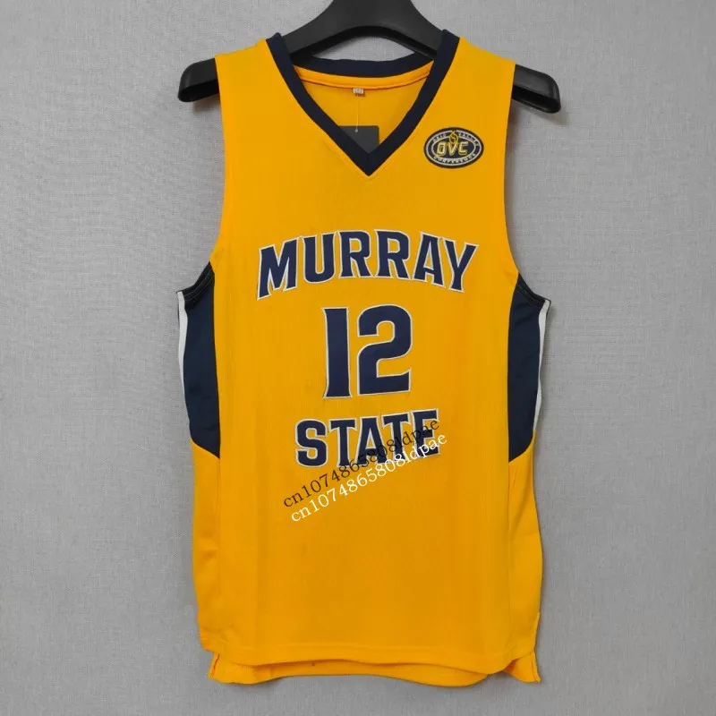 Basketball Jersey Men Oversize 12 Ja Morant Murray State Embroidery Sewing Breathable Athletics Sport Street Hip Hop Sportswear
