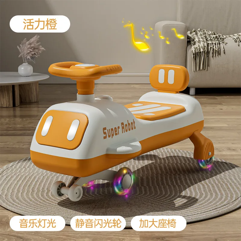 Children's Twist Car New Anti Rollover Silent Universal Wheel Baby Scooter Male and Female Niuniu Scooter