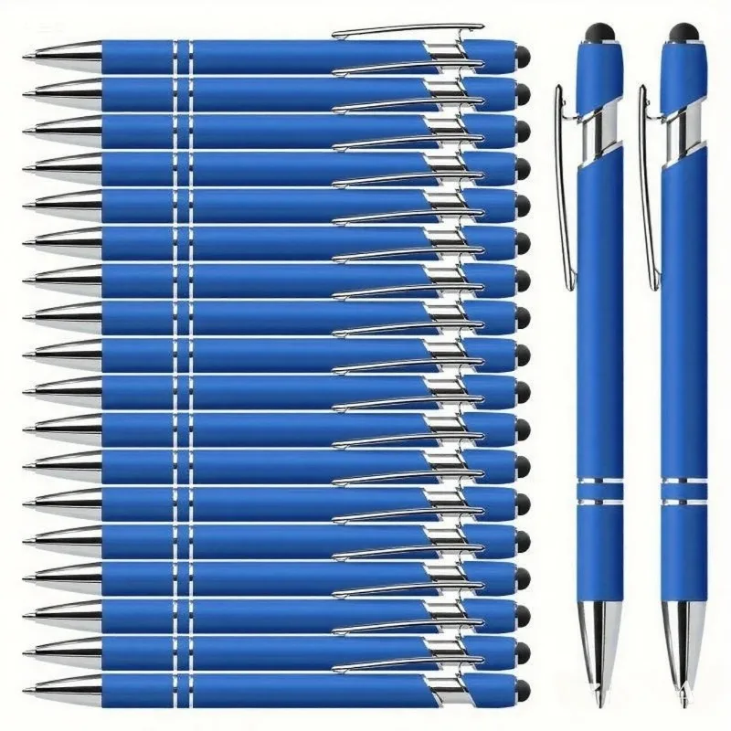 Customizable Personalized Stylus Ballpoint Pen Set - Ideal for Office, School, Journaling, and Art Projects (20-Pack)
