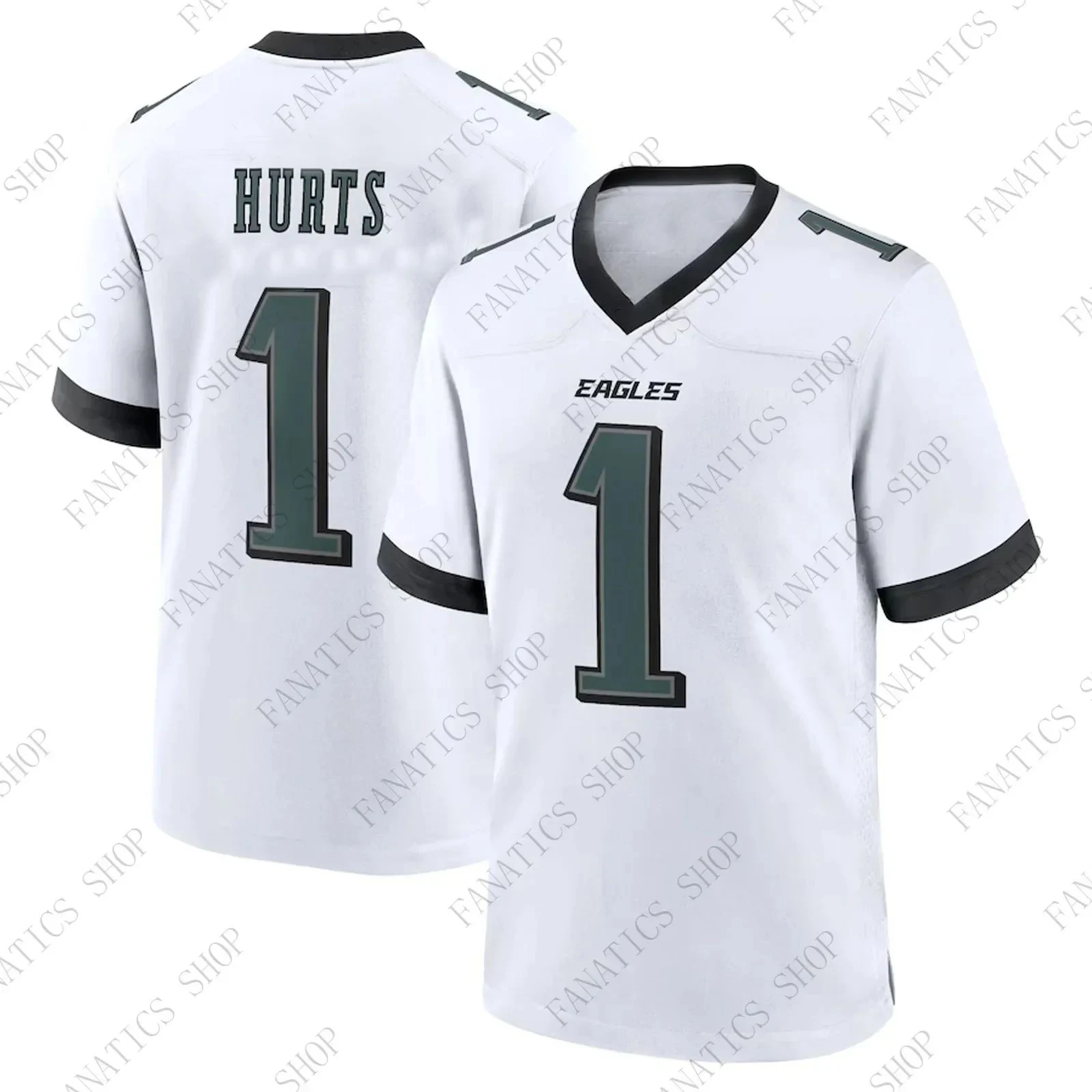 Sportswear Tshirt Philadelphia Eagles No. 1 Football Jersey Sports Comfortable Breathable Competition Jersey T-shirt Adult Children's Game