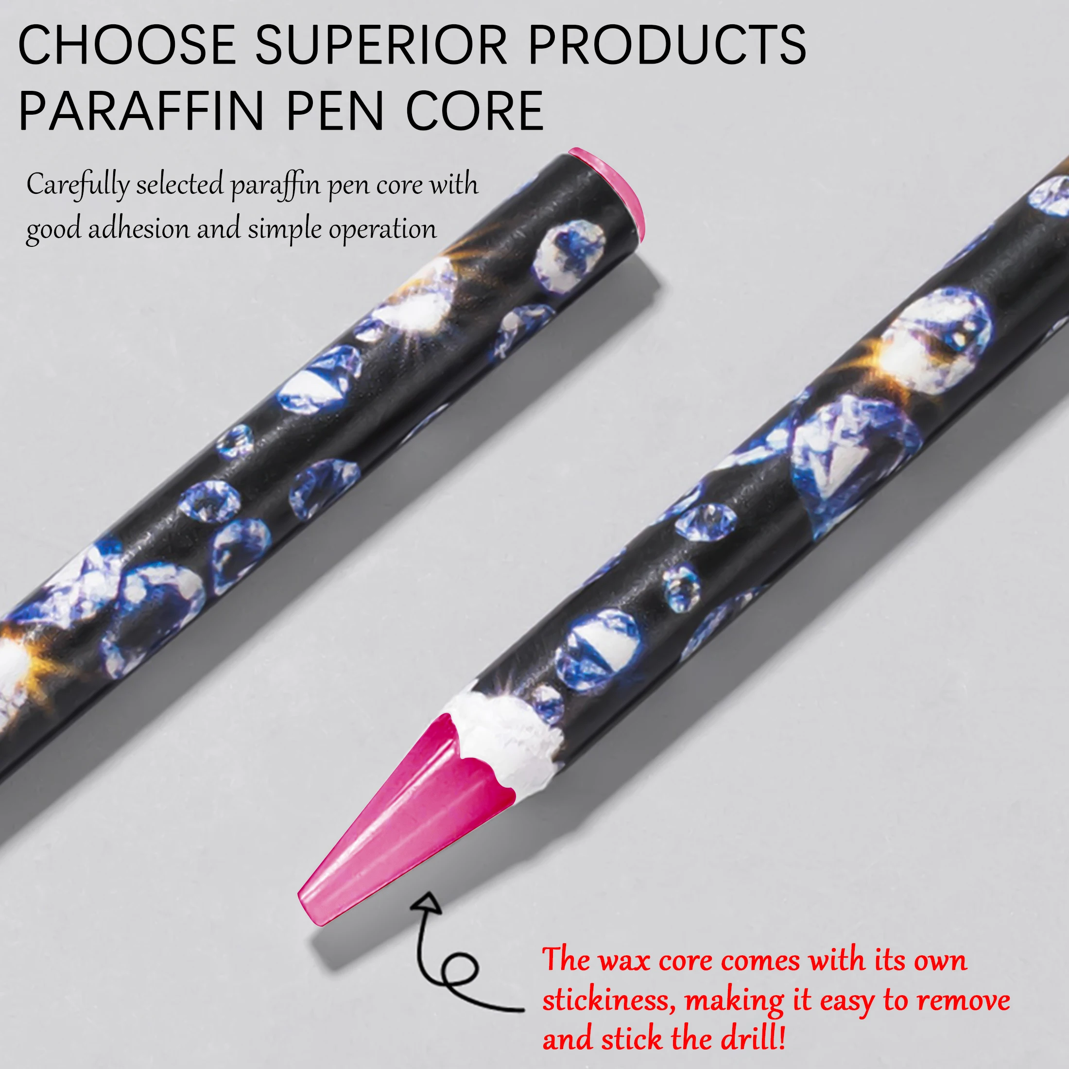 Nail Art Dotting Wax Pencil Set with Pencil Sharpener Stick Rhinestone Crystal Picker Professional Manicure Accessories Supplies 3