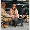 DC 12V Portable Wood Pellet Grill and Smoker Black Small Outdoor Grill Electric Heating Stove Kitchen Appliances Camping Picnic 4