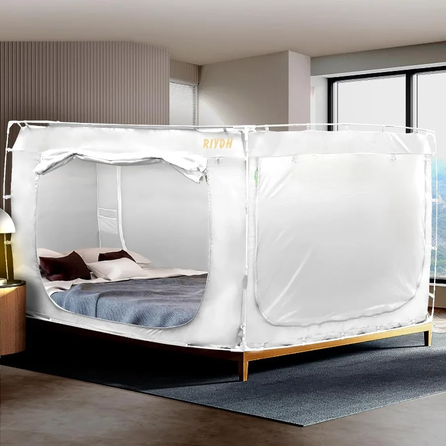 Barraca De Cama Hazacl - Tenda Dossel Com Luzes De Estrelas 80% Blackout