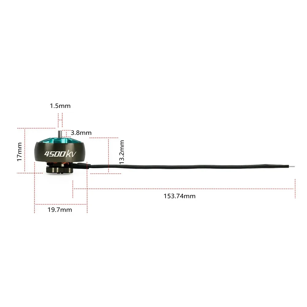 รูปสินค้า มอเตอร์ไร้แปรง Sub250 4500KV 1404 สำหรับโดรนขนาดเล็ก 2.5 นิ้ว และอะไหล่โดรน FPV ฟรีสไตล์ 3 นิ้ว