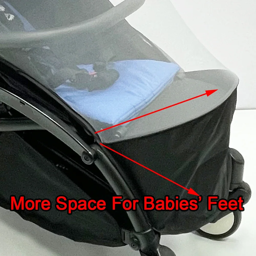 Baby Stroller Accessories Bumper Bar Leg Rest Mosquito Net for Babyzen YOYO & YOYO2 , Footrest Handguard Bugs Net Fit YOYA