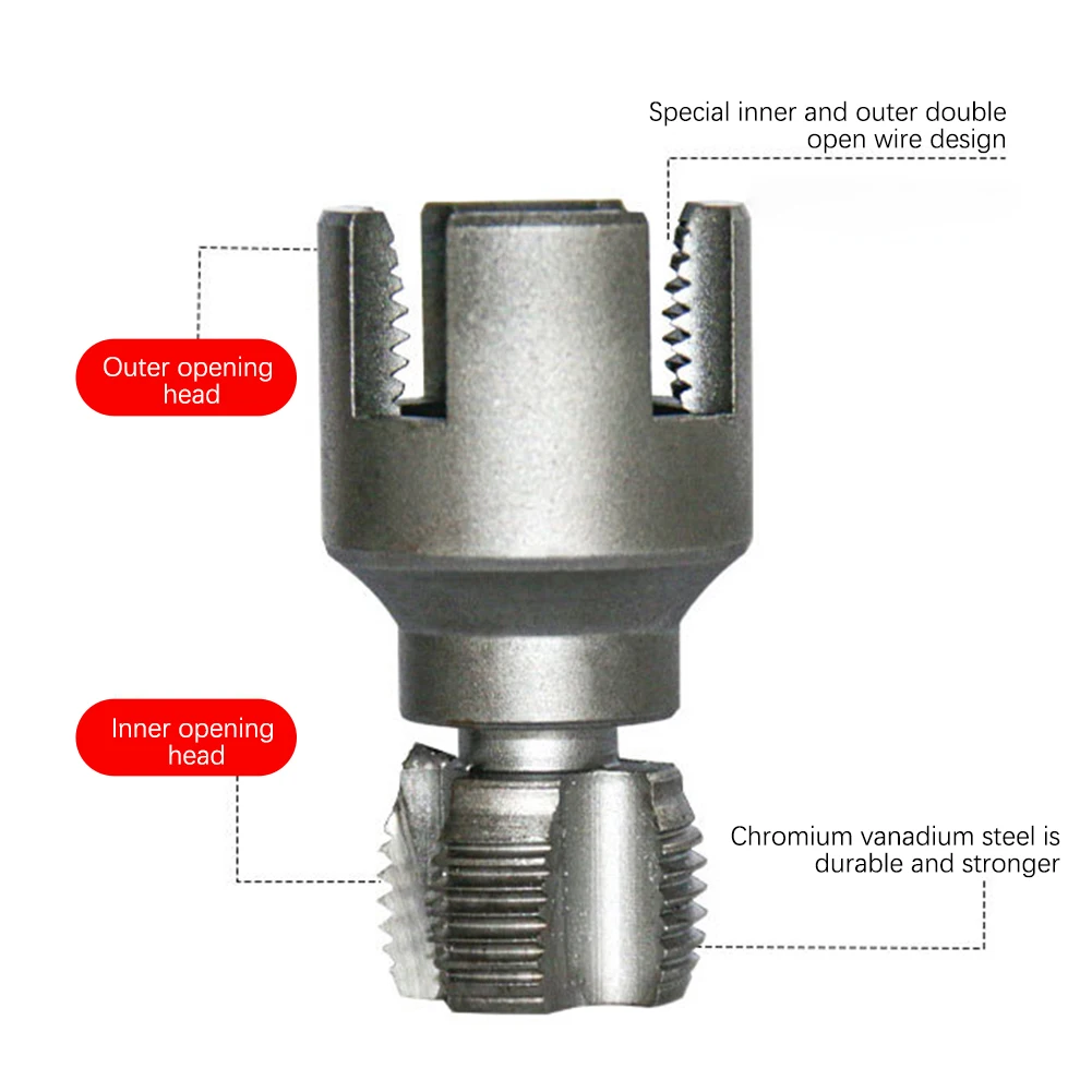 PPR Water Pipe Internal Thread Opener 1/2 3/4 inch For PVC Plastic Pipe Thread Tap Hand Electric Drills Hand Tools