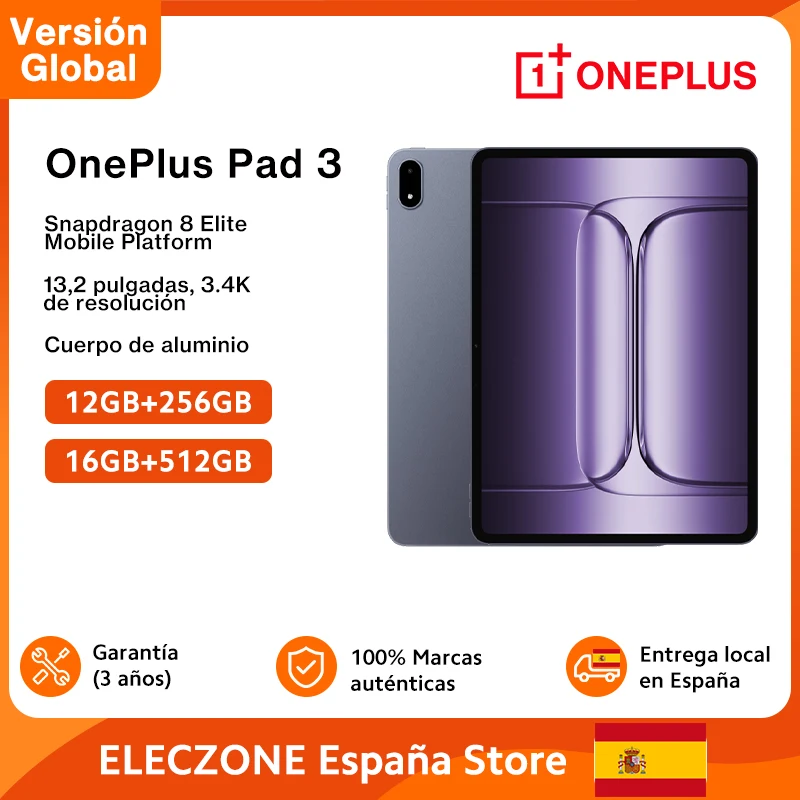 All New OnePlus Pad 3 Global Version Tablet Snapdragon 8