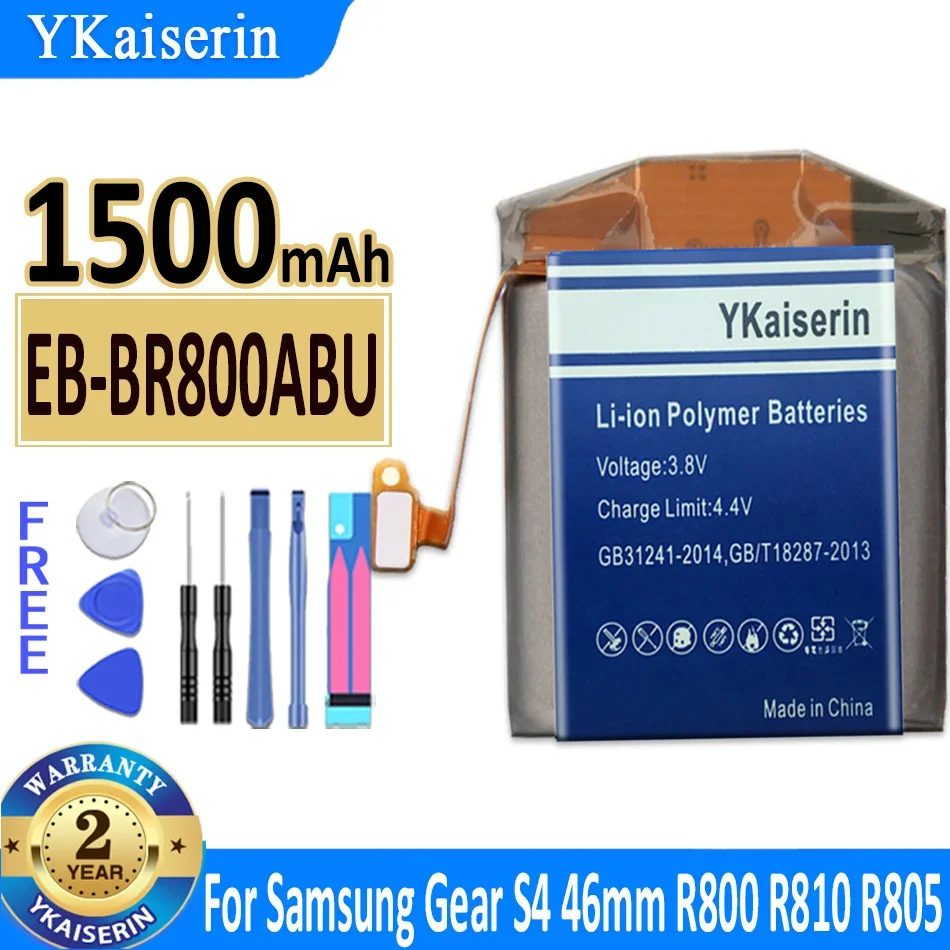 

Аккумулятор ykaisсеребрин для Samsung Gear Buds Plus EP-QR170 EB-BR170 SM-R800 SM-R810 R800 R810 R805 S4 42 мм 46 мм