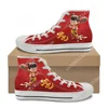 Nezha 2 Devil Boy Conquers the Dragon King High Top High Quality Sneakers Mens Womens Teenager Canvas Sneaker Custom Couple Shoe 1