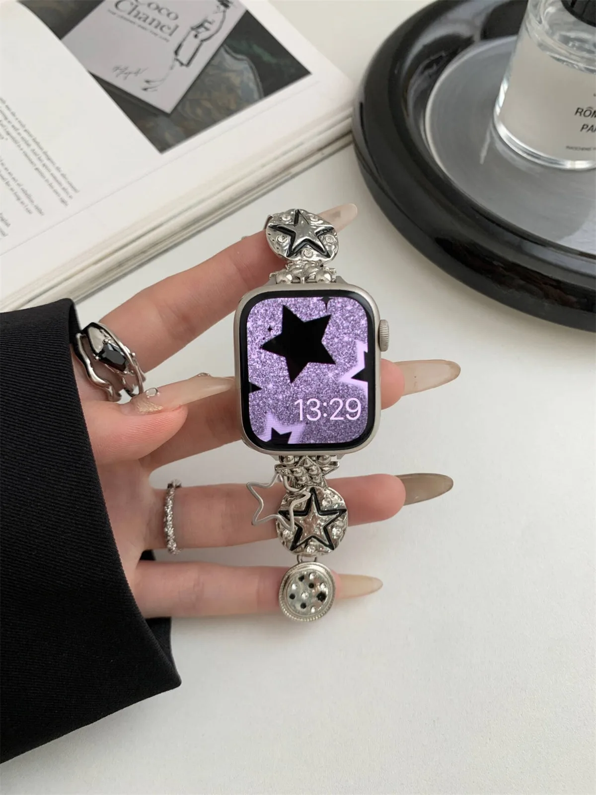 iWatch 42/44/45/46/49mm 38/40/41mm Metal Moda Saat Kayışı Watch Serisi Ultra2 Serisi 10/9/8/7/6/5/4/3/2/1_voghion.com