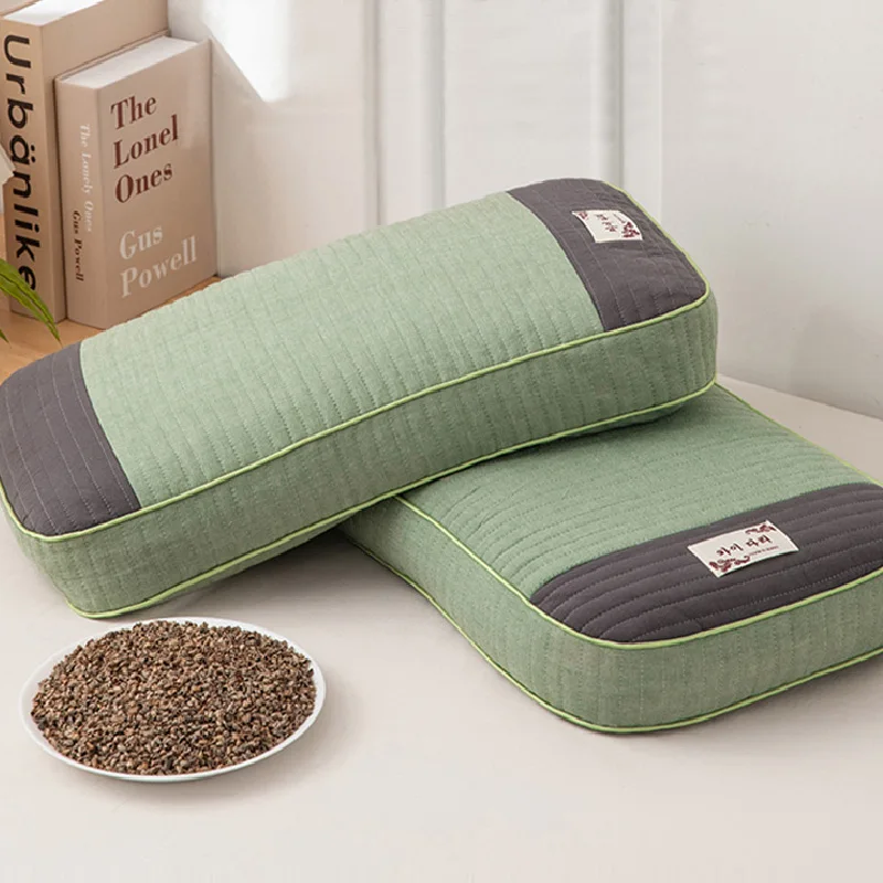 Sobakawa Traditional Buckwheat Standard Size Pillow Organic Cotton with Natural Technology for Cool Sleep Bed Sleep Pillow 3