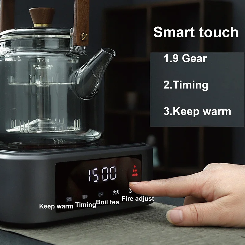 220V Smart Electric Ceramic Stove Tea Stove Electric Hot Plate Heater Heating Furnace HomeTea Maker Water Boiler 1500W