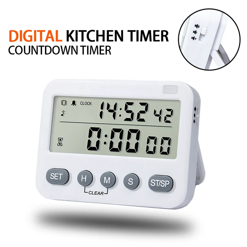 Digital-Kitchen-Timer-Countdown-Timer-LED-HD-Display-Multifunctional ...