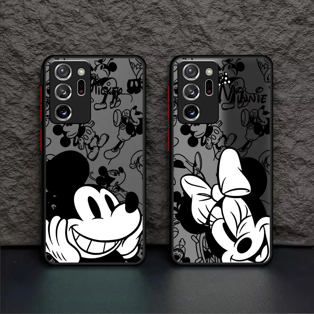 Custodia Per Samsung Galaxy S20 Note 20 Ultra 10 Plus S22 Note 10 8 9 S23 S21 Disney Mickey Minne Pluto Cover Trasparente Di Lusso