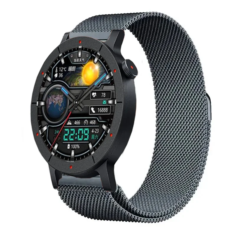 Milanese Magnetic Bracelet Sport Wristband – Breathable 22mm/20mm Strap