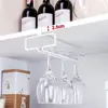 Wine Glass Holder Stemware Rack Hanger Under Cabinet Kitchen Hanging Storage Rack Organizer 4