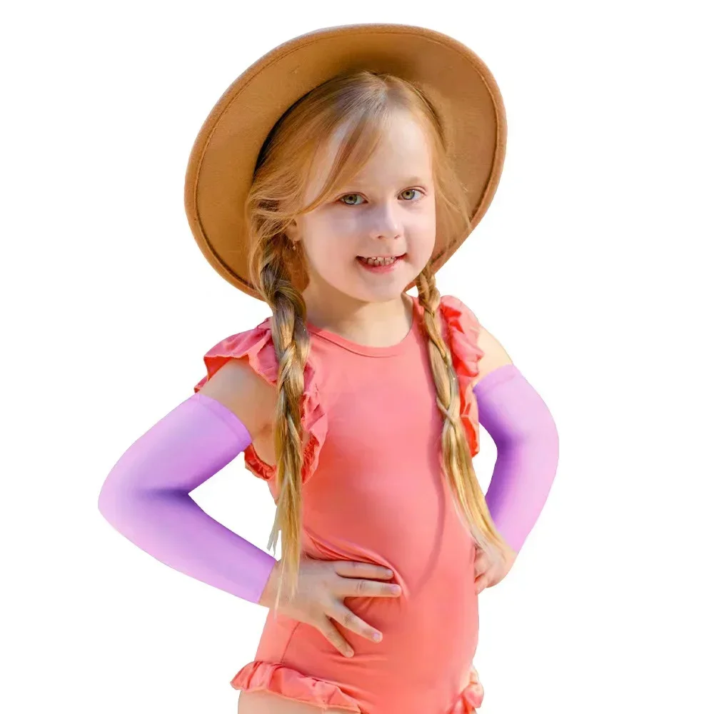 Maniche A Compressione Per Bambini - Protezione Solare UV Per Sport All'aperto