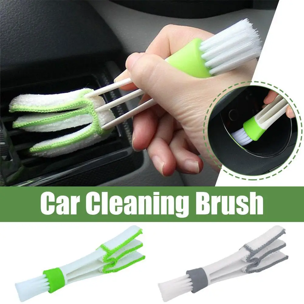 

Car Cleaning Brush Air Conditioning Vents Cleaning Brush Interior Auto Detailing Care Brush Tools Soft Brushes for Sweeping