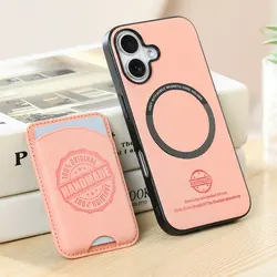 Luxury 2 - in - 1 Detachable Magnet Card Case with Logo Cover for Realme 16 Pro (Pink)