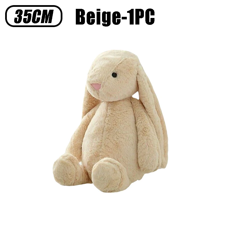 Easter Soft Plush Toys for Children Cute Gray Pink Rabbit Doll Sleeping Mate Bunny Stuffed Animal Plush Toy Plush Toys Rabbit
