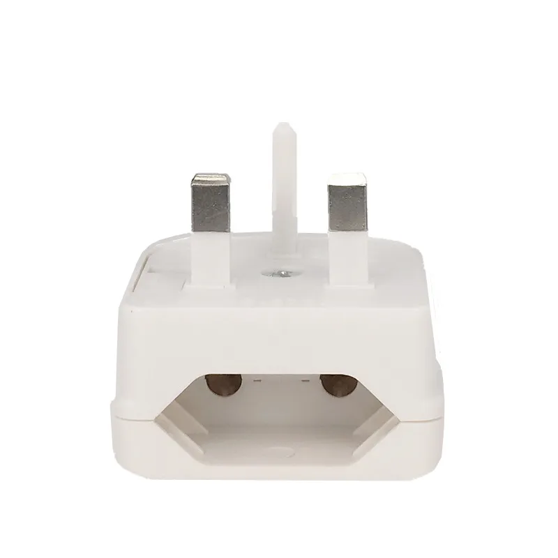 UK Plug Adapter with Adjustable Fuse – EU to UK Travel Power Converter