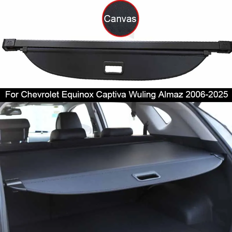 

Car Rear Trunk Curtain Cover Rear Rack Partition Shelter Accessory For Chevrolet Equinox Captiva Wuling Almaz MG Hector2006-2025