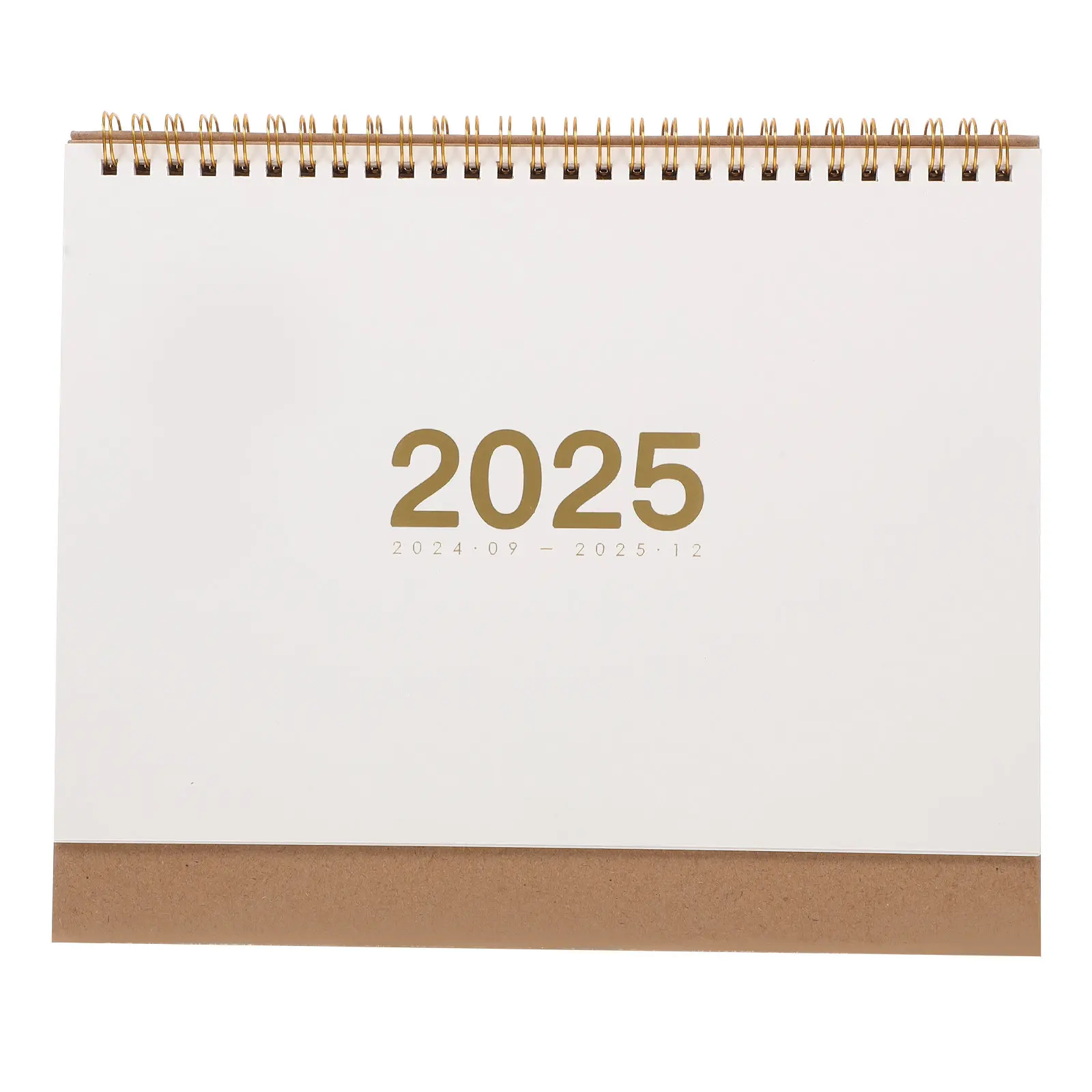 2025 스탠딩 데스크 캘린더 미니멀리스트 컴팩트 스파이럴 플립 데스크탑 테이블 캘린더 사무실 가정용 계획표
