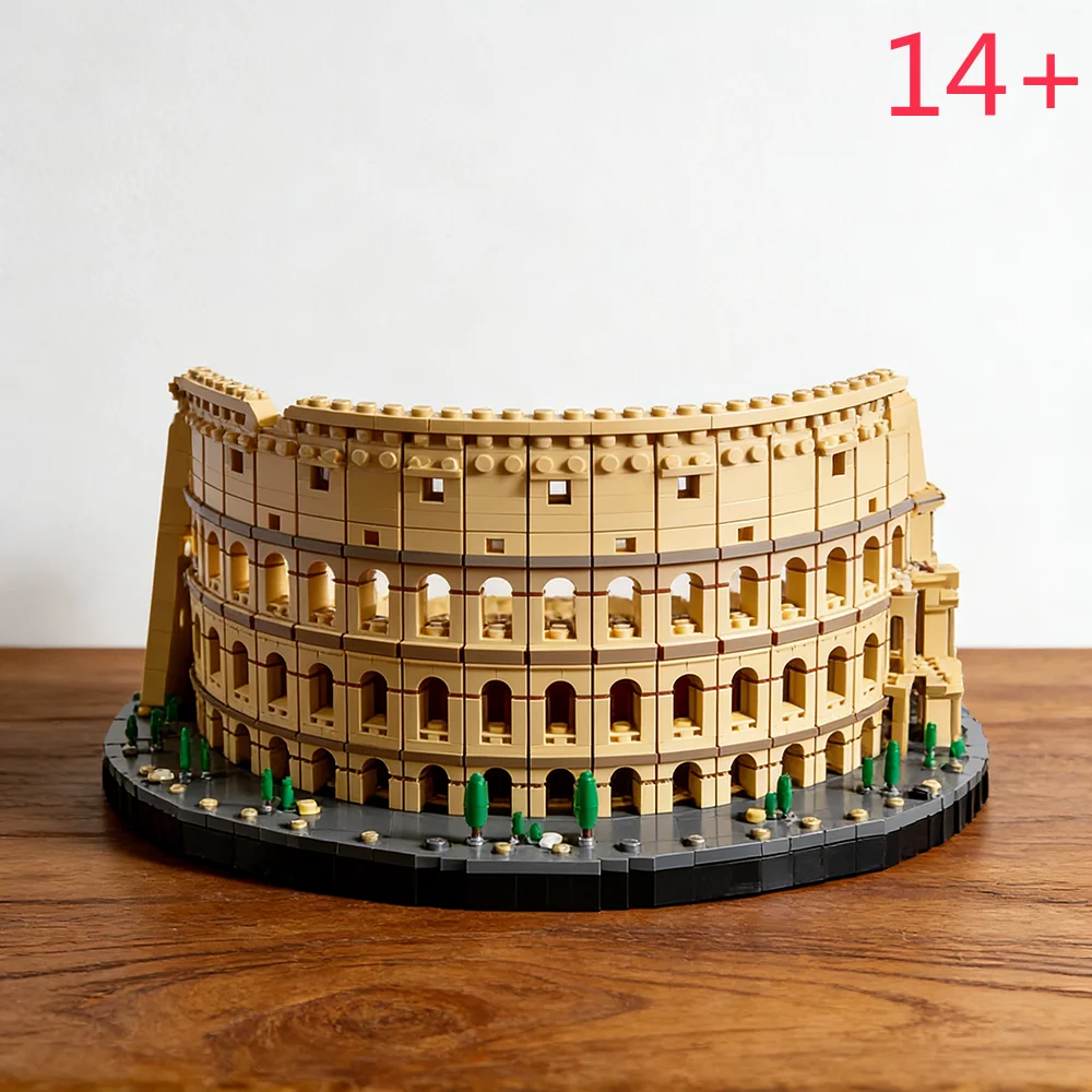 moc 2026 NEW 9036피스 대형 건축 도시 10276 이탈리아 로마 콜로세움 모델 블록 어린이 장난감 세트